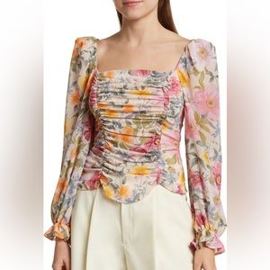 ASTR the Label Tonina Puff Sleeve Top. #spring #floral #nwt